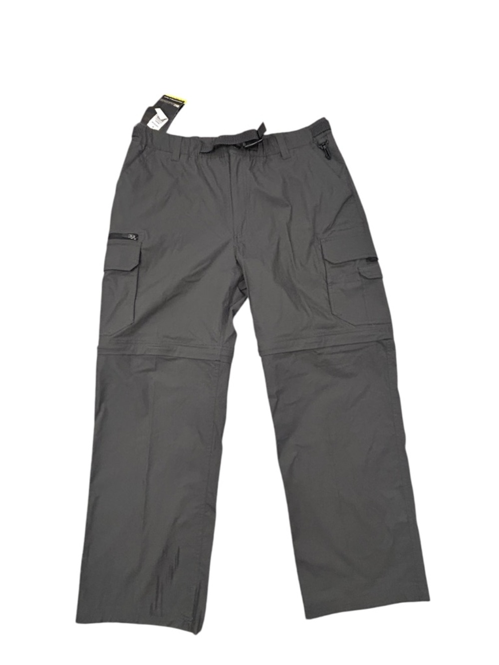 BC Clothing Men's Convertible Belted  Cargo Pants Gray NWT XXX 38-40x30